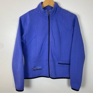 St Jude Memphis to Peoria Run Jacket Medium Full Zip Periwinkle Blue Fund Raiser